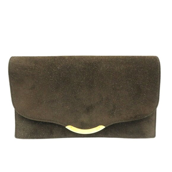 HERMES Brown Clutch Bag - Picture 1 of 10